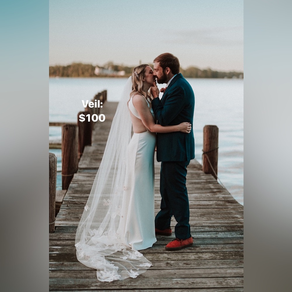 90” Beaded Floral Veil